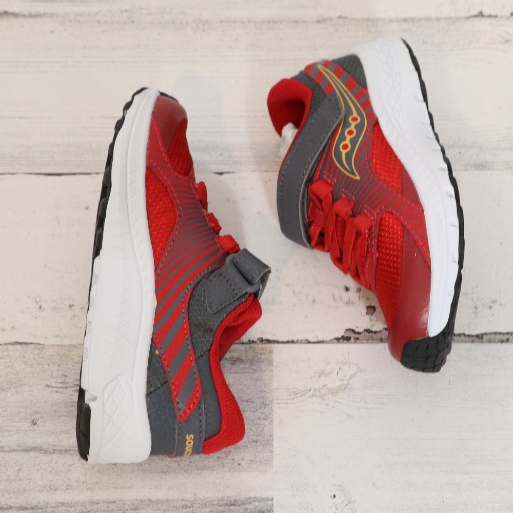 [NWOB] Saucony Kids Velocer A/C Sneaker Red 10.5 WIDE NEW - Picture 4 of 8